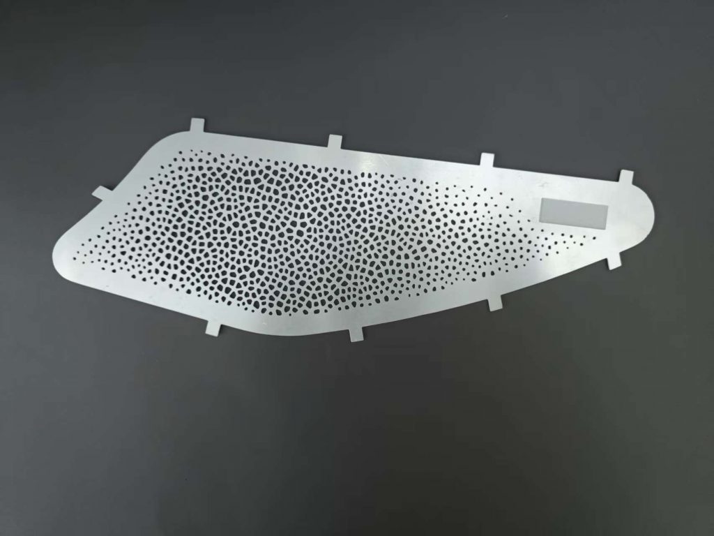 Aluminum automotive speaker grill