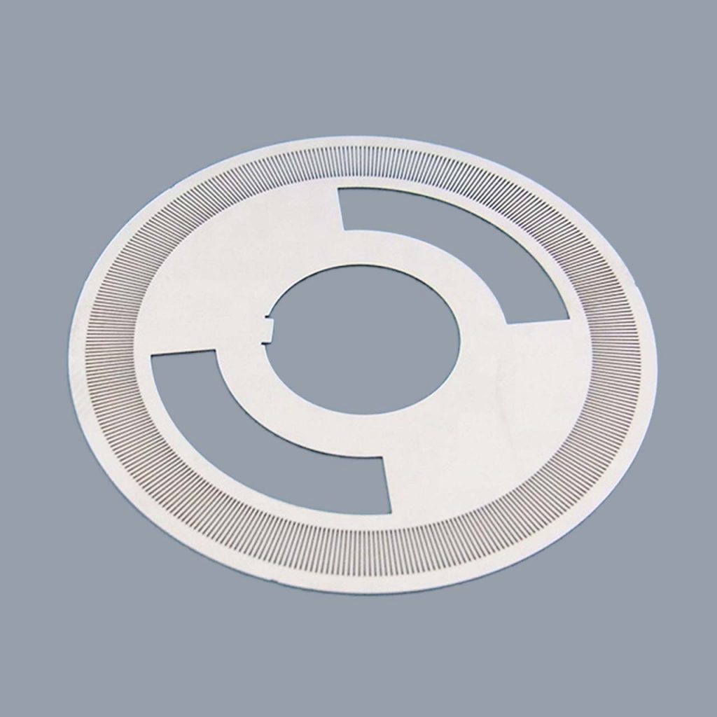 Encoder disc chemical etching coder discs